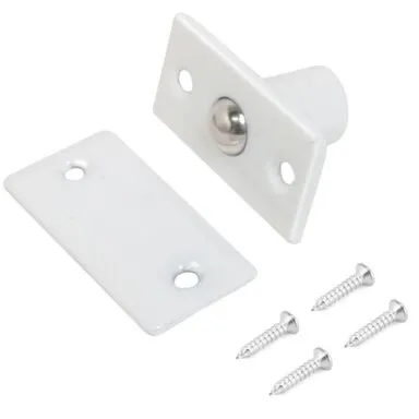 Купить Защелка дверная Стандарт шариковая, Аллюр Белый в интернет-магазине Akvilon.kz