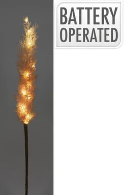 Купить Декорация Ветвь с перьями, подсветка и таймер, длина 118 см, Koopman в интернет-магазине Akvilon.kz