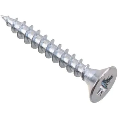 Купить Саморезы универсальные 6x40 мм, белый цинк, 7 шт, Стройбат в интернет-магазине Akvilon.kz