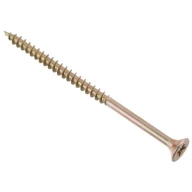 Купить Саморезы универсальные 6x100 мм, желтый цинк, 50 шт, Стройбат в интернет-магазине Akvilon.kz