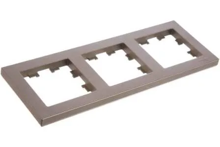 Купить Рамка 3-местная,серия AtlasDesign шампань в интернет-магазине Akvilon.kz