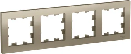 Купить Рамка 4-местная,серия AtlasDesign шампань в интернет-магазине Akvilon.kz