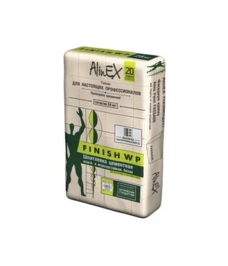 Купить Шпаклевка цементная Alinex Finish WP финишная 25 кг в интернет-магазине Akvilon.kz
