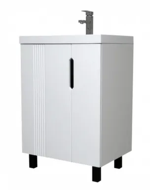 Купить Тумба Марта c умывальником Bazis 60 см в интернет-магазине Akvilon.kz