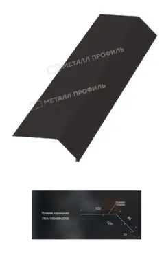 Купить Планка карнизная 100x69x2000мм коричн. ВИК МП в интернет-магазине Akvilon.kz