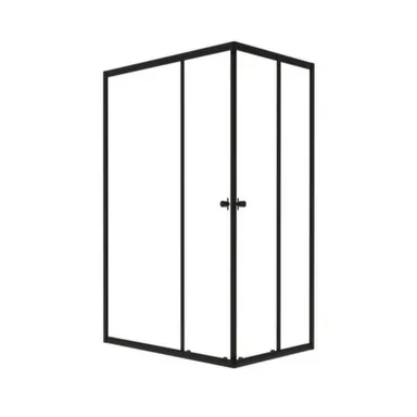 Купить Душевой уголок Вента-Блэк, прямоугольный, без поддона, 1200x900x1850 мм, Triton в интернет-магазине Akvilon.kz