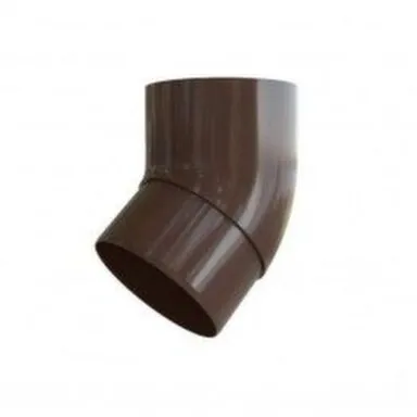 Купить Колено трубы, 45º, ПВХ, коричн, АльтаПрофиль в интернет-магазине Akvilon.kz