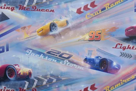 Купить Обои виниловые на флизелиновой основе Гонки, мотив, синий, 1,06x10 м, Артекс в интернет-магазине Akvilon.kz