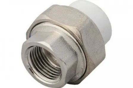 Купить Муфта полипропиленовая разъемная d 32x1 1/4" внутреняя резьба, РТП в интернет-магазине Akvilon.kz