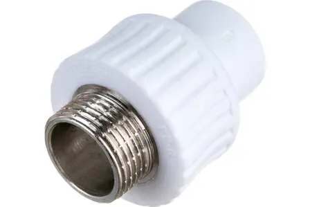 Купить Муфта полипропиленовая комбинированная d 20x3/4" наружная резьба, РТП в интернет-магазине Akvilon.kz