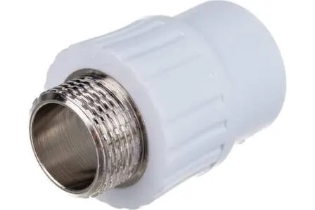 Купить Муфта полипропиленовая комбинированная d 25x3/4" наружная резьба, РТП в интернет-магазине Akvilon.kz