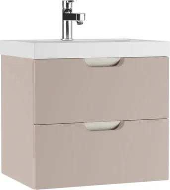 Купить Тумба подвесная Dune Латте B2 с умывальник UNIT 60 см, ДОМИНО в интернет-магазине Akvilon.kz