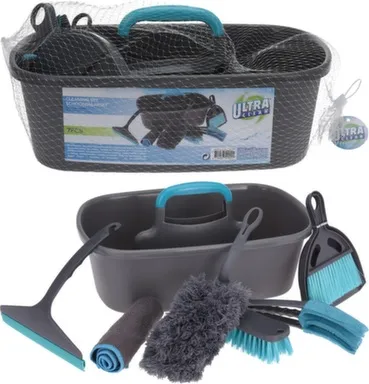 Купить Набор для уборки дома - ведро, совок со щёткой, щётка, щётка-сметка, салфетка, скребок для мытья окон, Koopman в интернет-магазине Akvilon.kz