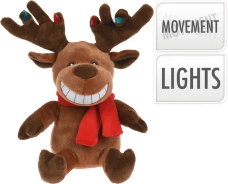 Купить Игрушка сувенирная Танцующий олень, озвученная, раб. от бат. 3X AA (не в компл), Koopman в интернет-магазине Akvilon.kz