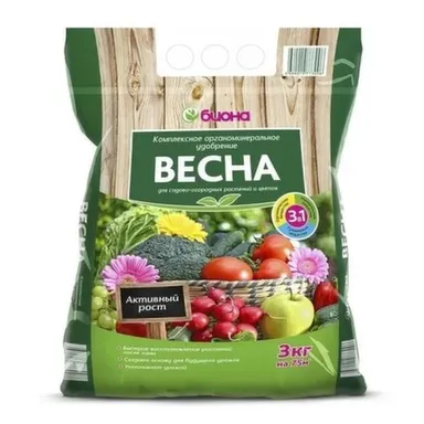 Купить Удобрение органоминеральное Весна, 3 кг, Биона в интернет-магазине Akvilon.kz