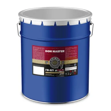 Купить Грунтовка ГФ-021 красно-коричневая 20кг ДомМастер в интернет-магазине Akvilon.kz