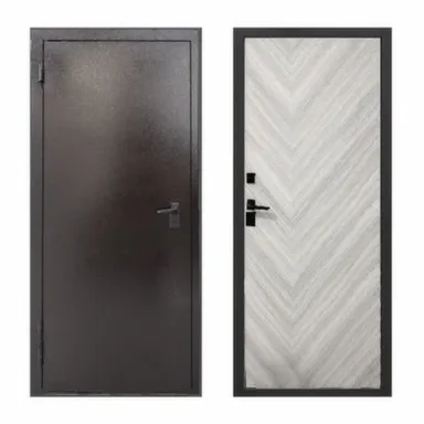 Купить Дверь метал. АЙС антик медь / Орех Промет 880 Левое в интернет-магазине Akvilon.kz