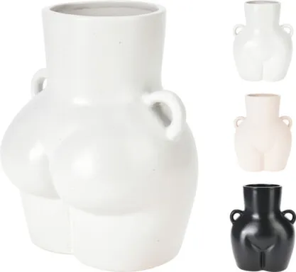 Купить Ваза, фарфор, 17,5x15x22 см, в ассортименте, Koopman в интернет-магазине Akvilon.kz