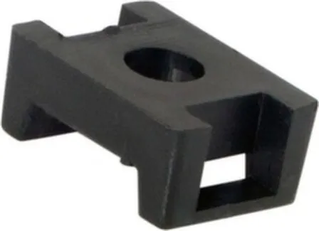 Купить Площадка для крепления стяжки 22x16мм черная (упк 100 шт) в интернет-магазине Akvilon.kz