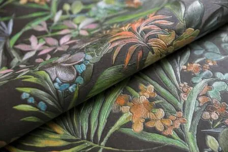 Купить Обои виниловые на флизелиновой основе Джангл мотив чёрный цветной, Керама Марацци в интернет-магазине Akvilon.kz