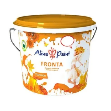 Купить Краска акриловая Fronta 3 кг для наруж и внутр работ, Alina Paint в интернет-магазине Akvilon.kz