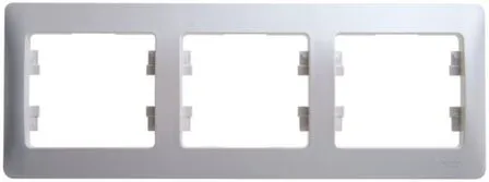 Купить Рамка 3-местная Schneider Electric Glossa Белый в интернет-магазине Akvilon.kz