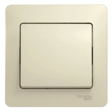 Купить Выключатель 1-клавишный Schneider Electric Бежевый в интернет-магазине Akvilon.kz