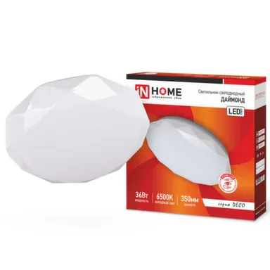 Купить Светильник светодиодный DECO Даймонд 36Вт 230мм 6500К IP22 в интернет-магазине Akvilon.kz