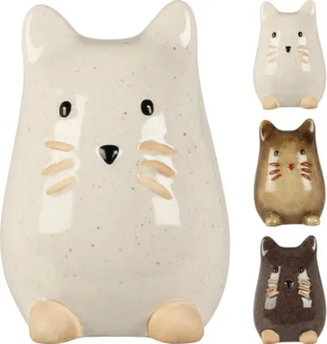 Купить Статуэтка Кошка, фарфор, 8,7x9,8x13 см, в ассортименте, Koopman в интернет-магазине Akvilon.kz