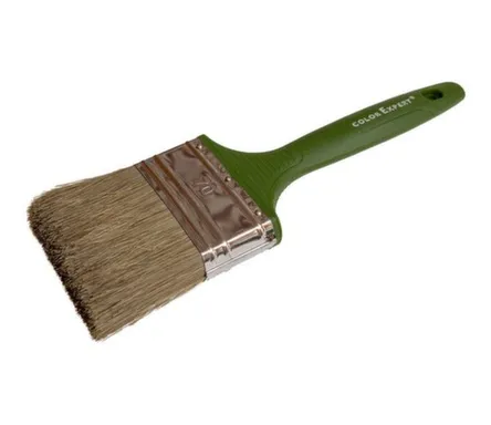 Купить Кисть флейцевая 70 мм, толщина 6 мм, пластмассовая рукоятка, защита древесины, Color Expert в интернет-магазине Akvilon.kz