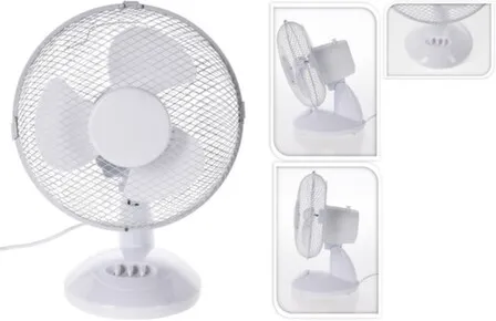 Купить Вентилятор настольный, диам. 23 см, 3 режима скорости, работает на напряжении 220-240 В, Koopman в интернет-магазине Akvilon.kz