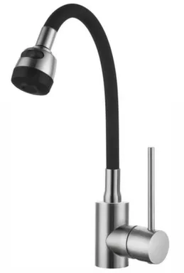 Купить Смеситель для кухни с гибким изливом DA 4-4-D, черный, Daiva в интернет-магазине Akvilon.kz