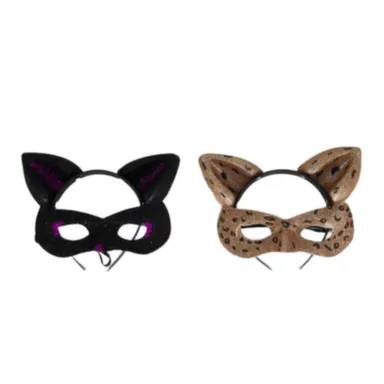 Купить Ободок карнавальный, декорированный маской и ушками, 19x14 см, в ассортименте, Koopman в интернет-магазине Akvilon.kz