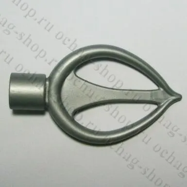 Купить Наконечник АЛБА серебро матовый D16 (2шт) в интернет-магазине Akvilon.kz