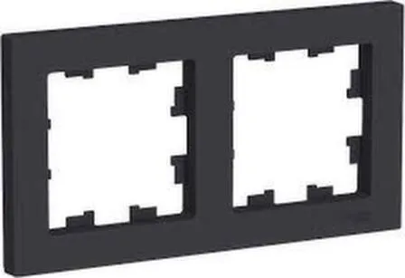 Купить Рамка 2-местная,серия AtlasDesign карбон в интернет-магазине Akvilon.kz