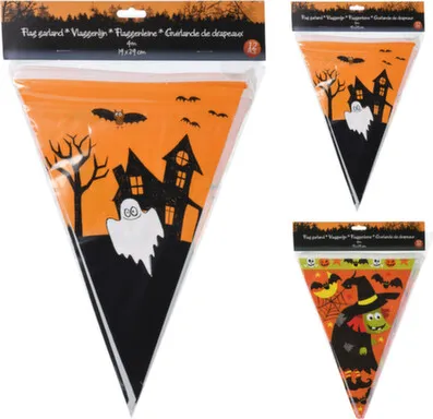 Купить Гирлянда декоративная, неэлектрическая Флажки, 12 флажков, длина 4 м, Koopman в интернет-магазине Akvilon.kz