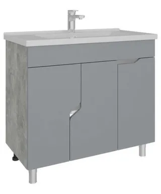 Тумба напольная Азалия Ателье Светлое 3 двери с умывальником Orbita 1170-80/810, 80 см, AVK в интернет-магазине Akvilon.kz