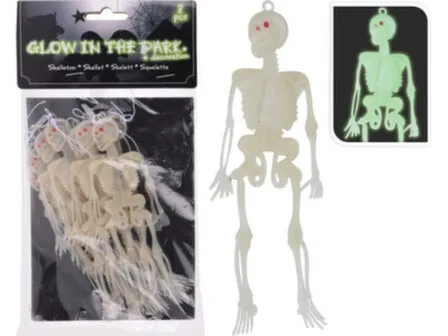 Купить Декорация подвесная Скелет, 8 шт, длина 14,5 см, Koopman в интернет-магазине Akvilon.kz