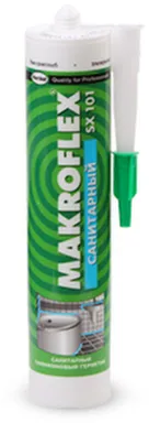 Герметик силиконовый санитарный MAKROFLEX Белый в интернет-магазине Akvilon.kz