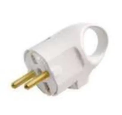 Купить Вилка электрическая, штепсельная, угловая, с ушком, с заземлением, Bylectrica в интернет-магазине Akvilon.kz