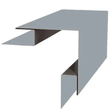 Купить Угол наружн сложный 75x75x3000 мм серый в интернет-магазине Akvilon.kz