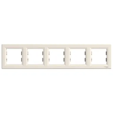 Купить Кремовая рамка 5- местная Asfora в интернет-магазине Akvilon.kz