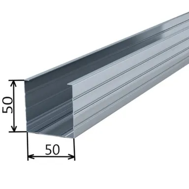 Купить Профиль для гипсокартона Профиль стоечный 0,4 50x50 Для перегородок и стен в интернет-магазине Akvilon.kz