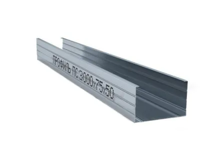 Купить Профиль для гипсокартона Профиль стоечный 0,4 75x50 Для перегородок и стен в интернет-магазине Akvilon.kz