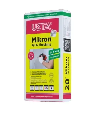 Купить Шпаклевка Usta Микрон финишная 20 кг в интернет-магазине Akvilon.kz