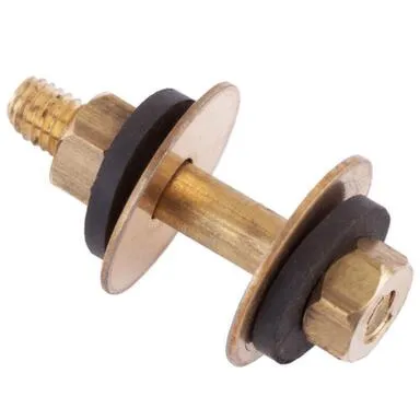 Купить Крепеж для бачка латунированный М6x40 мм, 2 шт, Стройбат в интернет-магазине Akvilon.kz