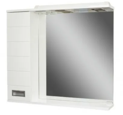 Купить Зеркало CUBE (левое) 75 см, Домино в интернет-магазине Akvilon.kz