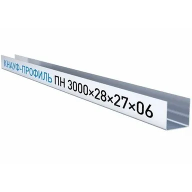 Купить Профиль для гипсокартона Профиль направляющий 0,6 27x28 Для каркаса в интернет-магазине Akvilon.kz