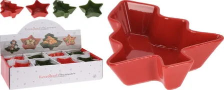 Купить Миска Ёлка/Звезда, фарфор, в ассортименте, Koopman в интернет-магазине Akvilon.kz