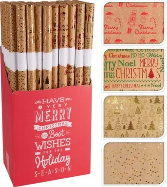 Купить Бумага для упаковки подарков, 70x700 см, в ассортименте, Koopman в интернет-магазине Akvilon.kz